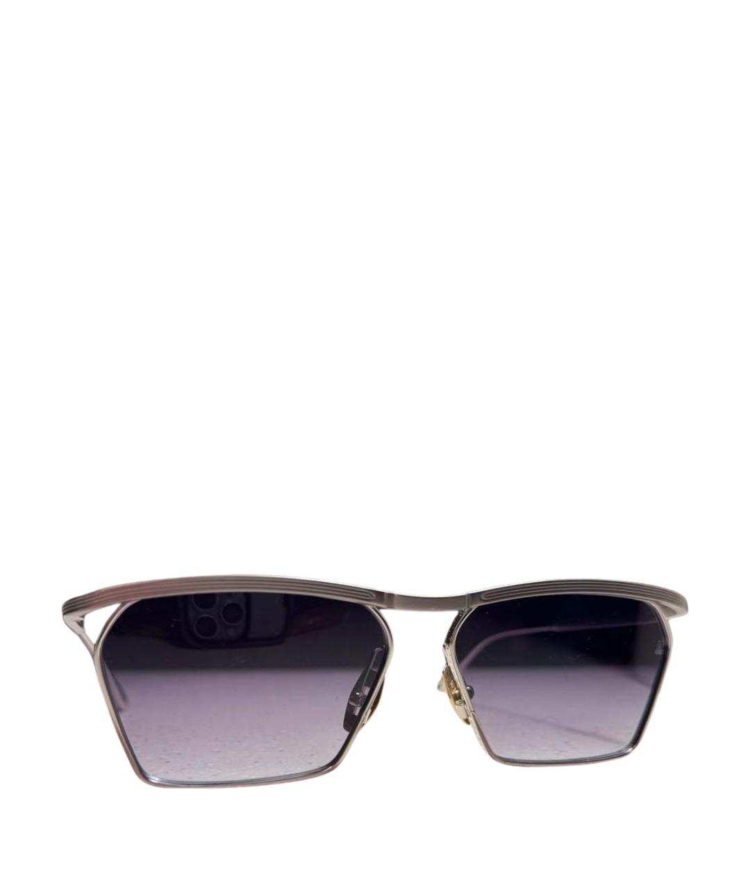 JACQUES MARIE MAGE Антрацитовые металлические солнцезащитные очки, фото 1