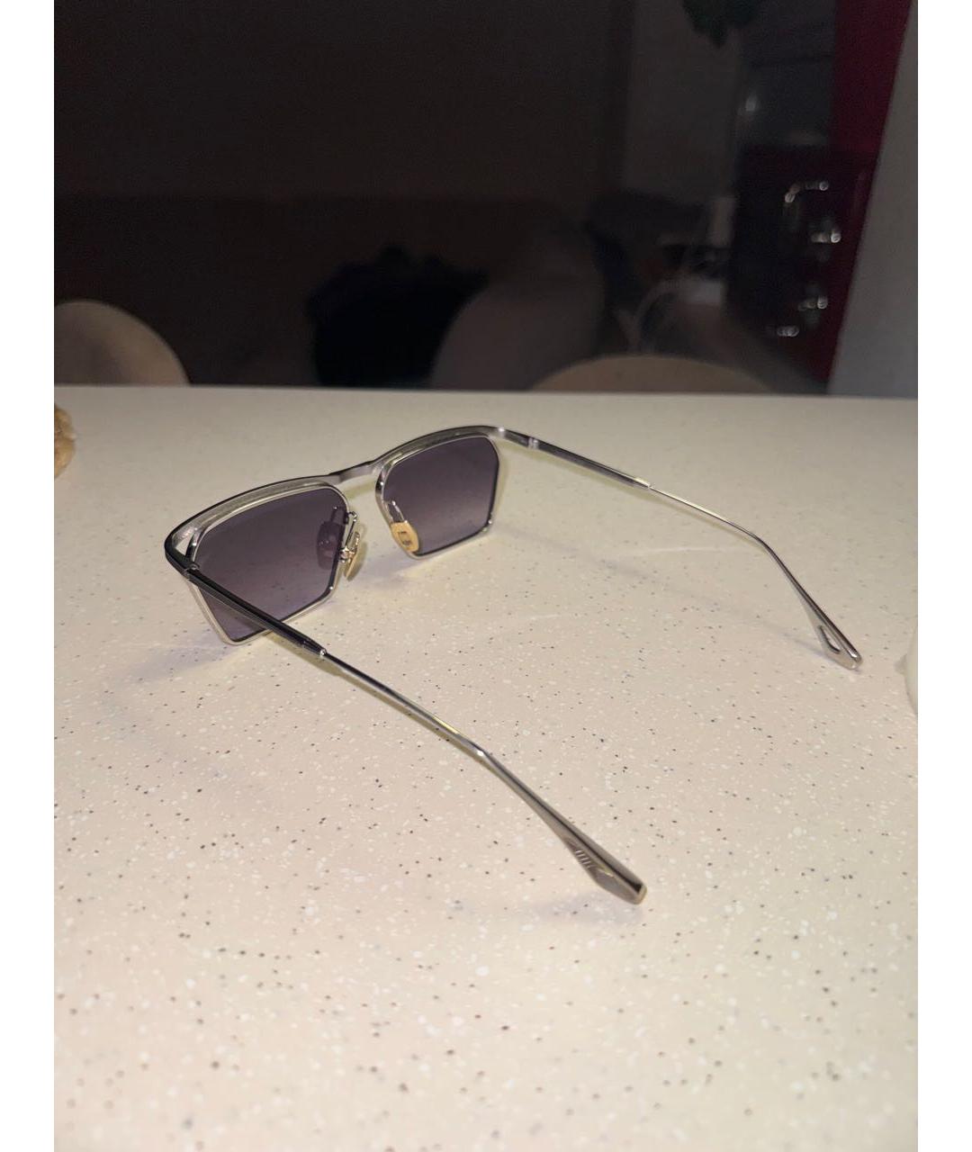 JACQUES MARIE MAGE Антрацитовые металлические солнцезащитные очки, фото 4