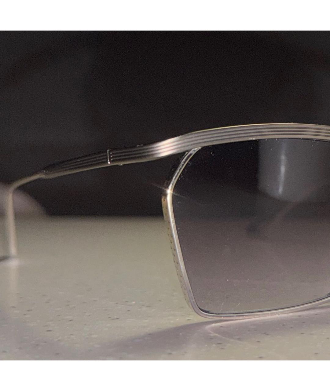 JACQUES MARIE MAGE Антрацитовые металлические солнцезащитные очки, фото 3