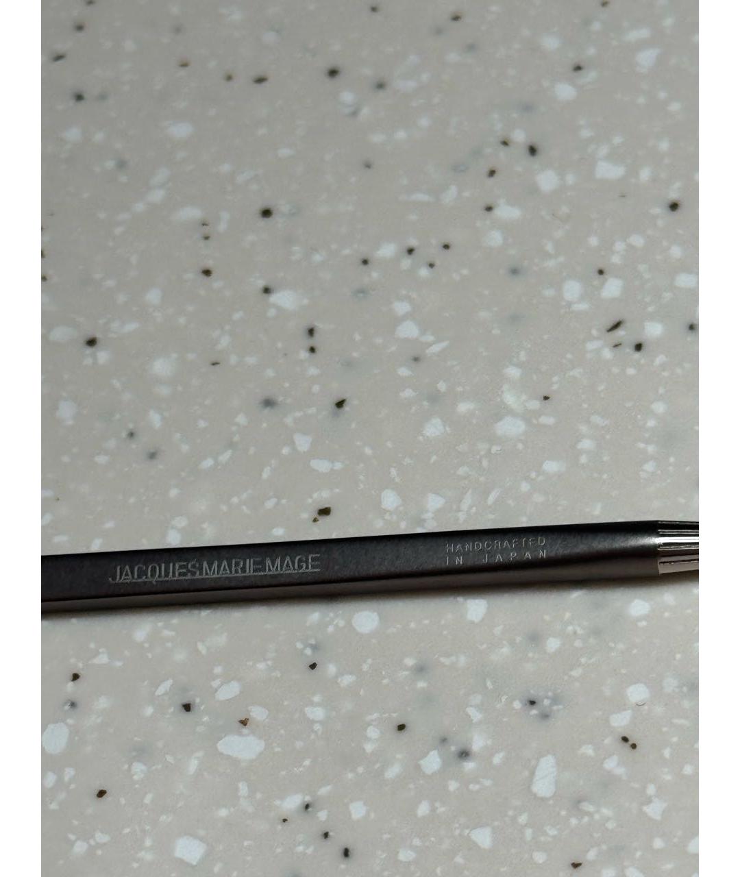 JACQUES MARIE MAGE Антрацитовые металлические солнцезащитные очки, фото 7