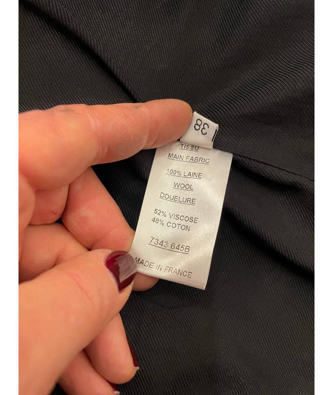 BALMAIN Черный шерстяной жакет/пиджак, фото 6