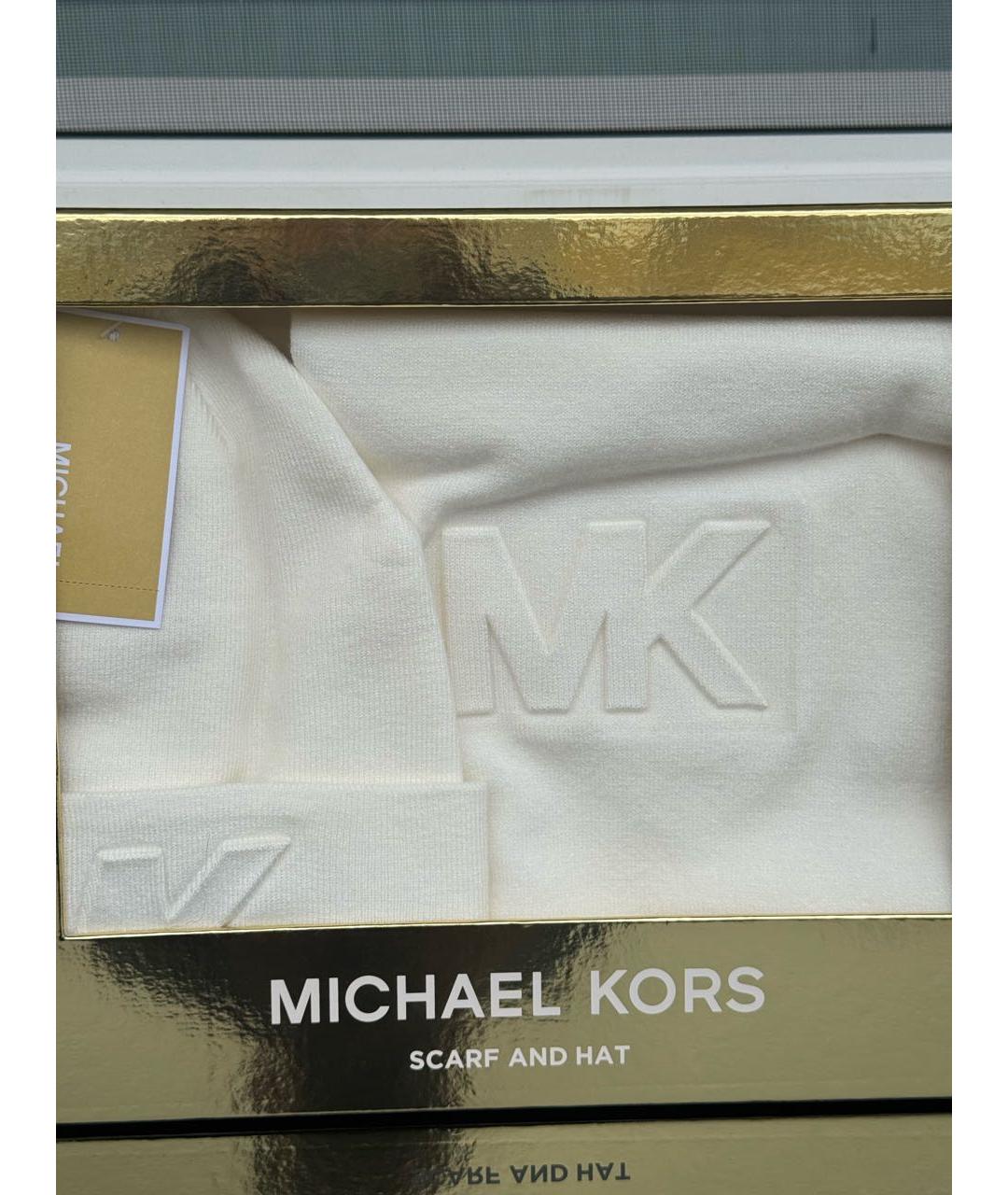 MICHAEL KORS Белая шапка, фото 2