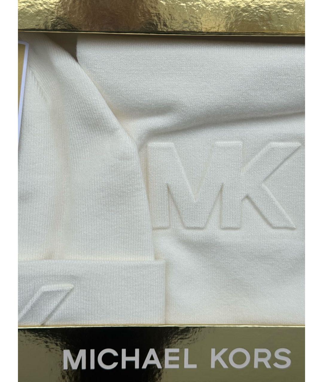 MICHAEL KORS Белая шапка, фото 3