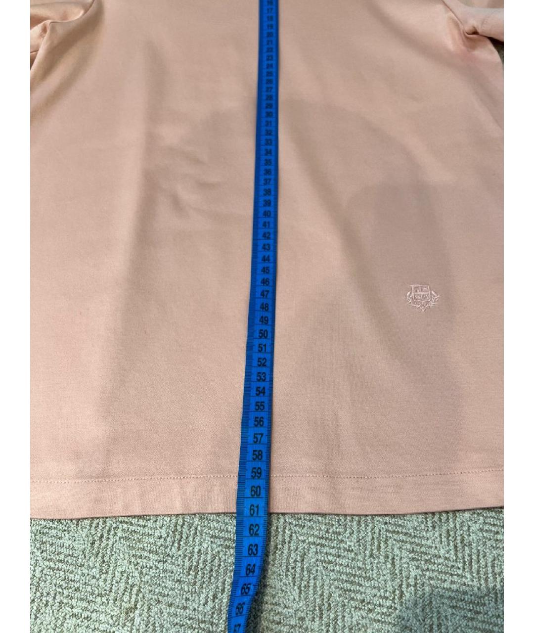 LORO PIANA Коралловая хлопковая футболка, фото 8