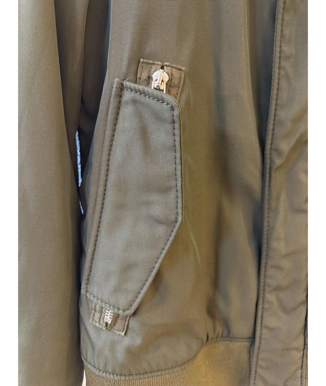 PRADA Хаки шерстяная дубленка/шуба, фото 7