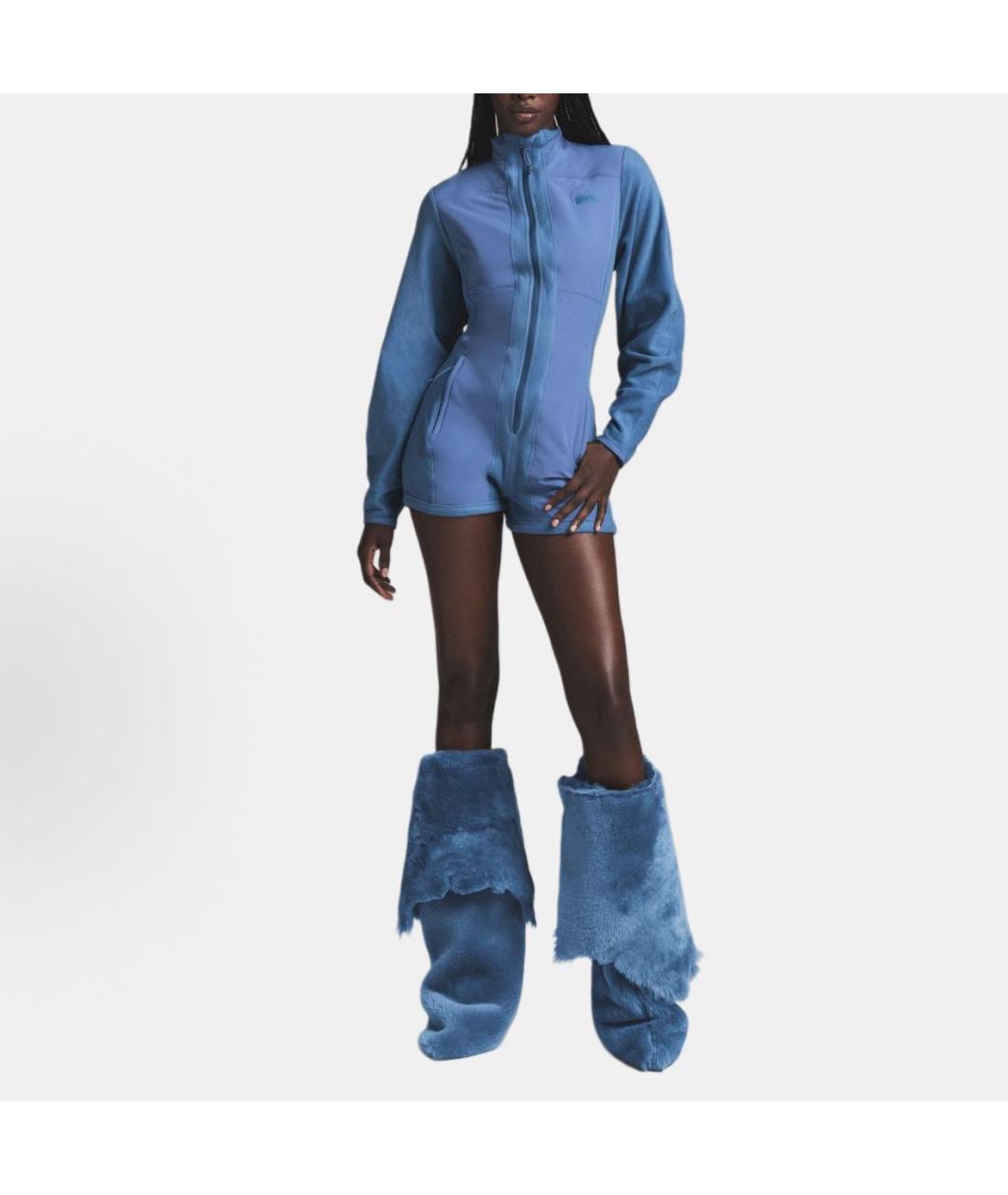 SKIMS Синий хлопковый комбинезон, фото 2