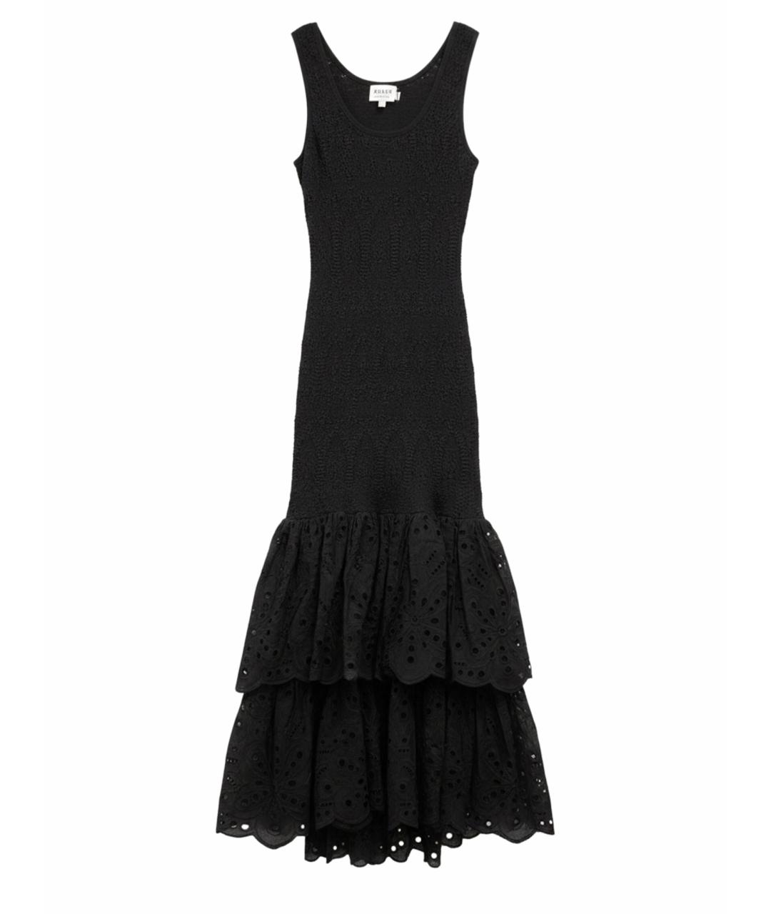 CHARO RUIZ Черный хлопковый сарафан, фото 1