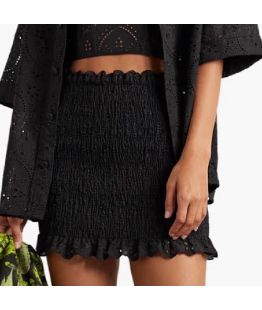 CHARO RUIZ Черный хлопковый костюм с юбками, фото 4