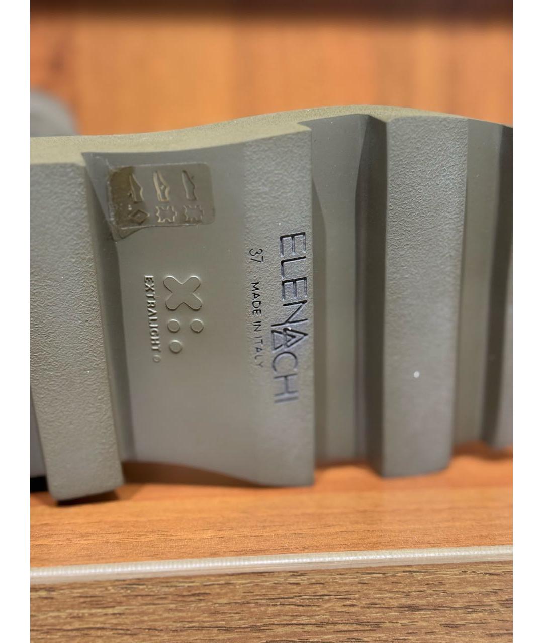 ELENA IACHI Хаки кожаные полусапоги, фото 5