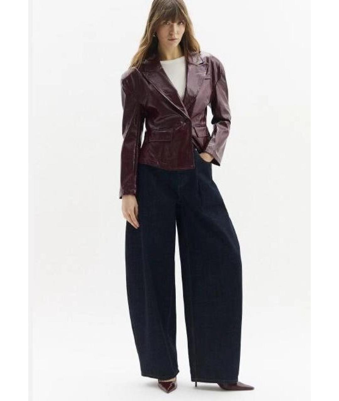 JACQUEMUS Черные хлопковые прямые джинсы, фото 6