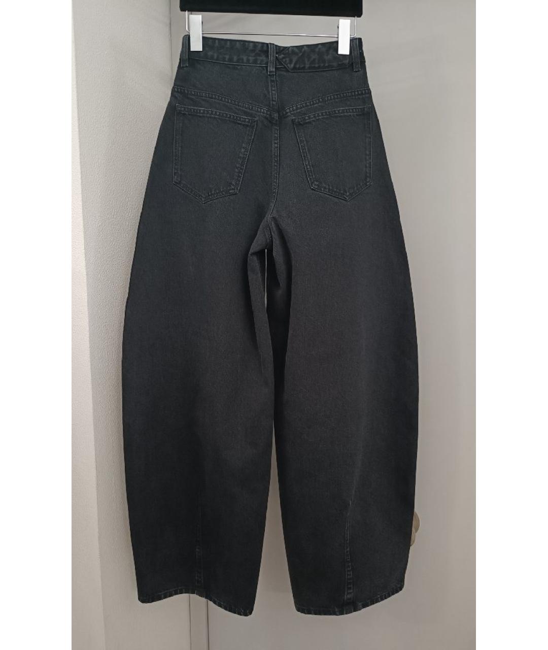 JACQUEMUS Черные хлопковые прямые джинсы, фото 2