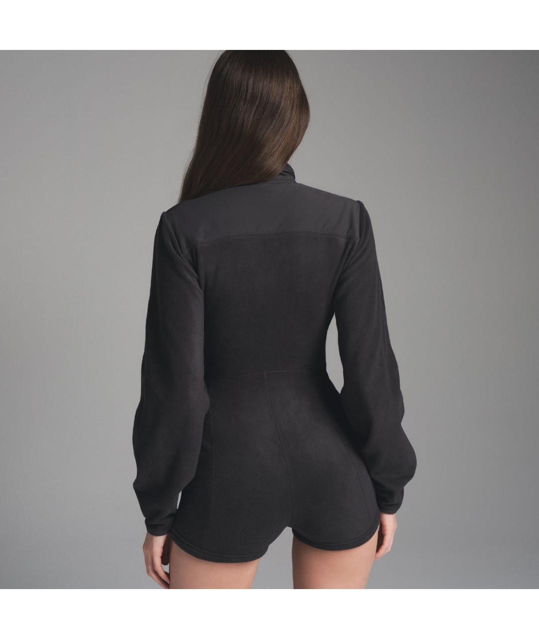 SKIMS Черный хлопковый комбинезон, фото 3