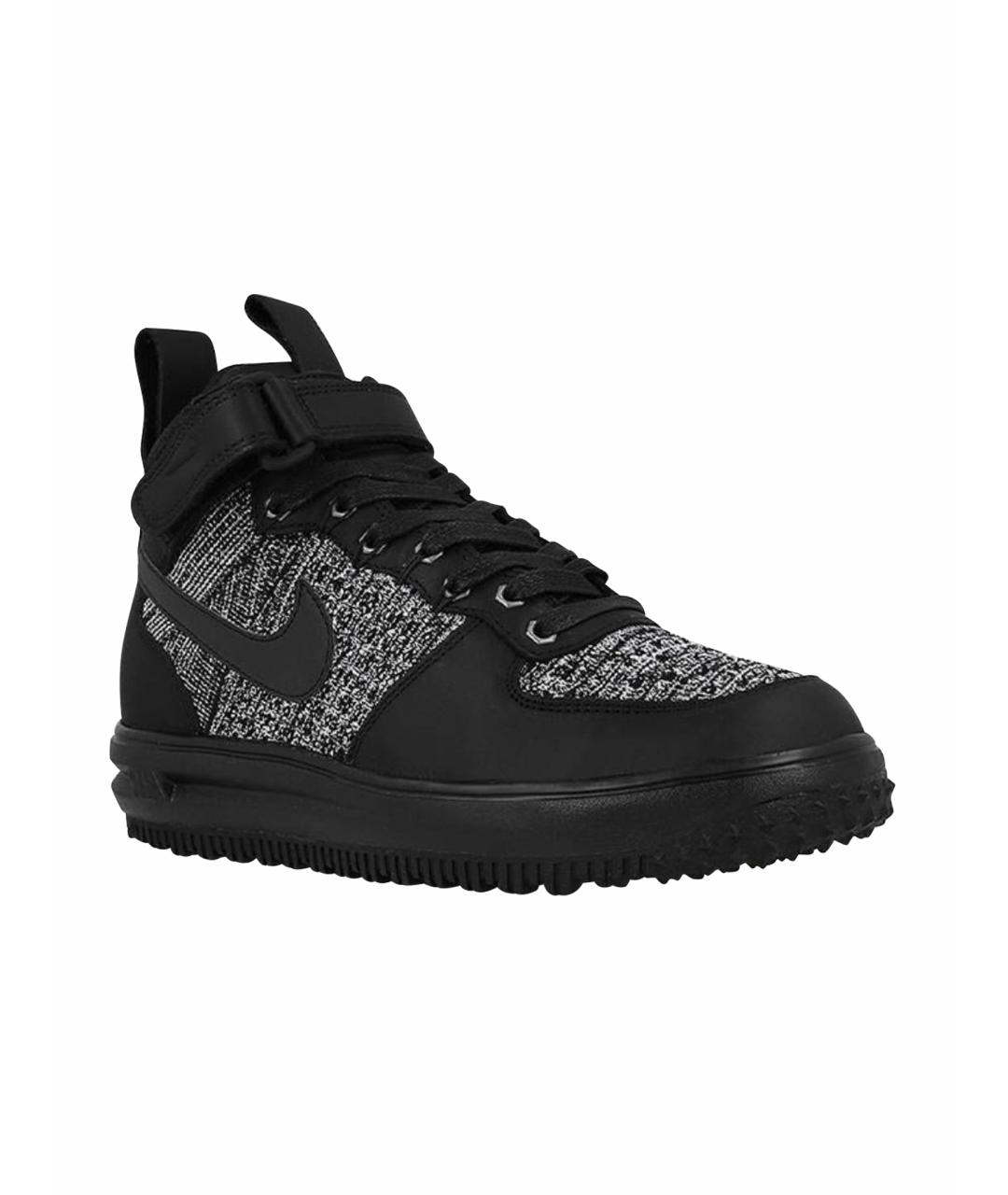 NIKE Черные кожаные кроссовки, фото 1