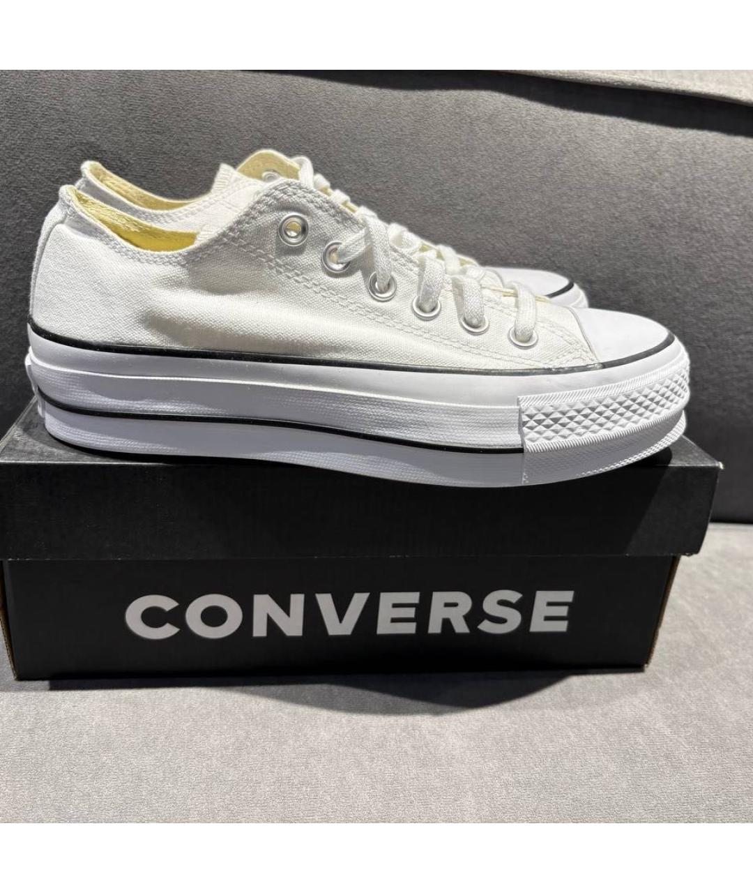 CONVERSE Белые текстильные кеды, фото 5