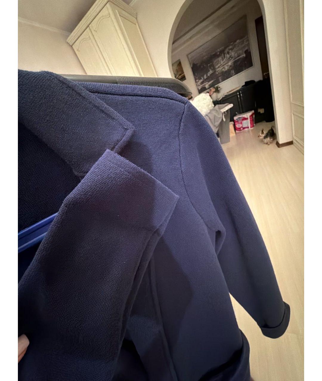 RALPH LAUREN Синий хлопковый жакет/пиджак, фото 4