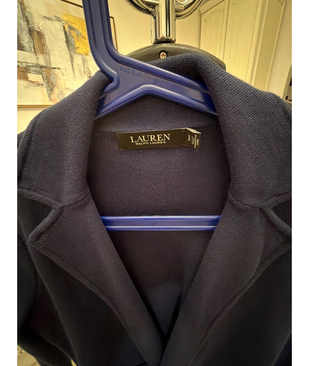 RALPH LAUREN Синий хлопковый жакет/пиджак, фото 3