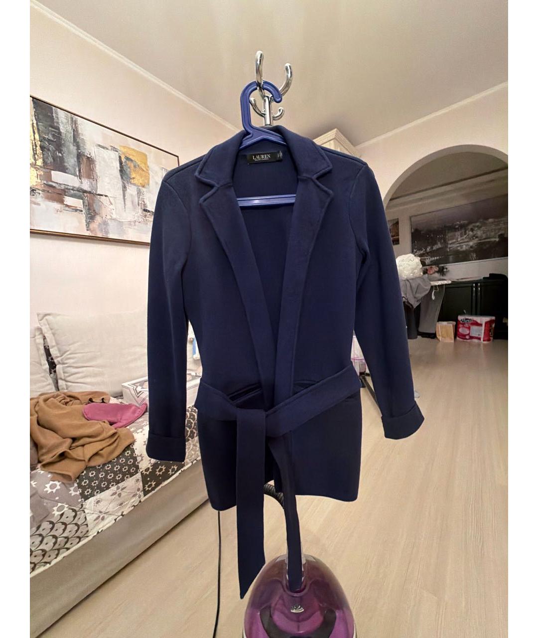 RALPH LAUREN Синий хлопковый жакет/пиджак, фото 5