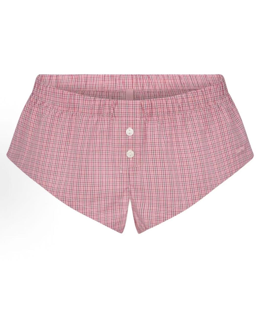 SKIMS Розовая хлопковая пижама, фото 3