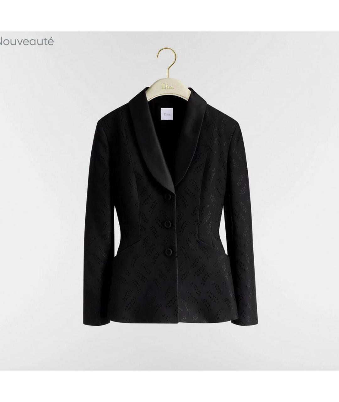 CHRISTIAN DIOR Черный жакет/пиджак, фото 4