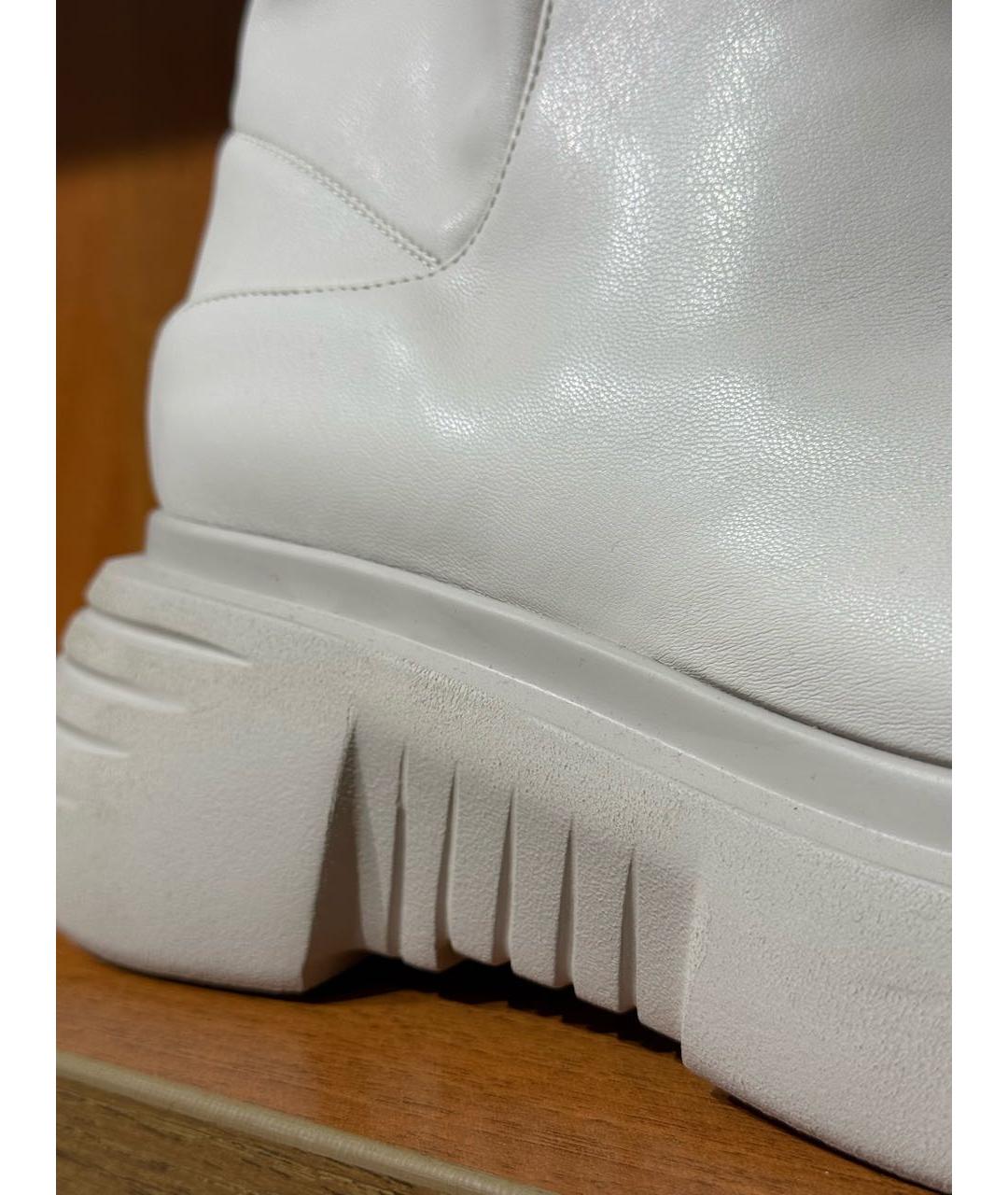 ELENA IACHI Белые кожаные полусапоги, фото 2