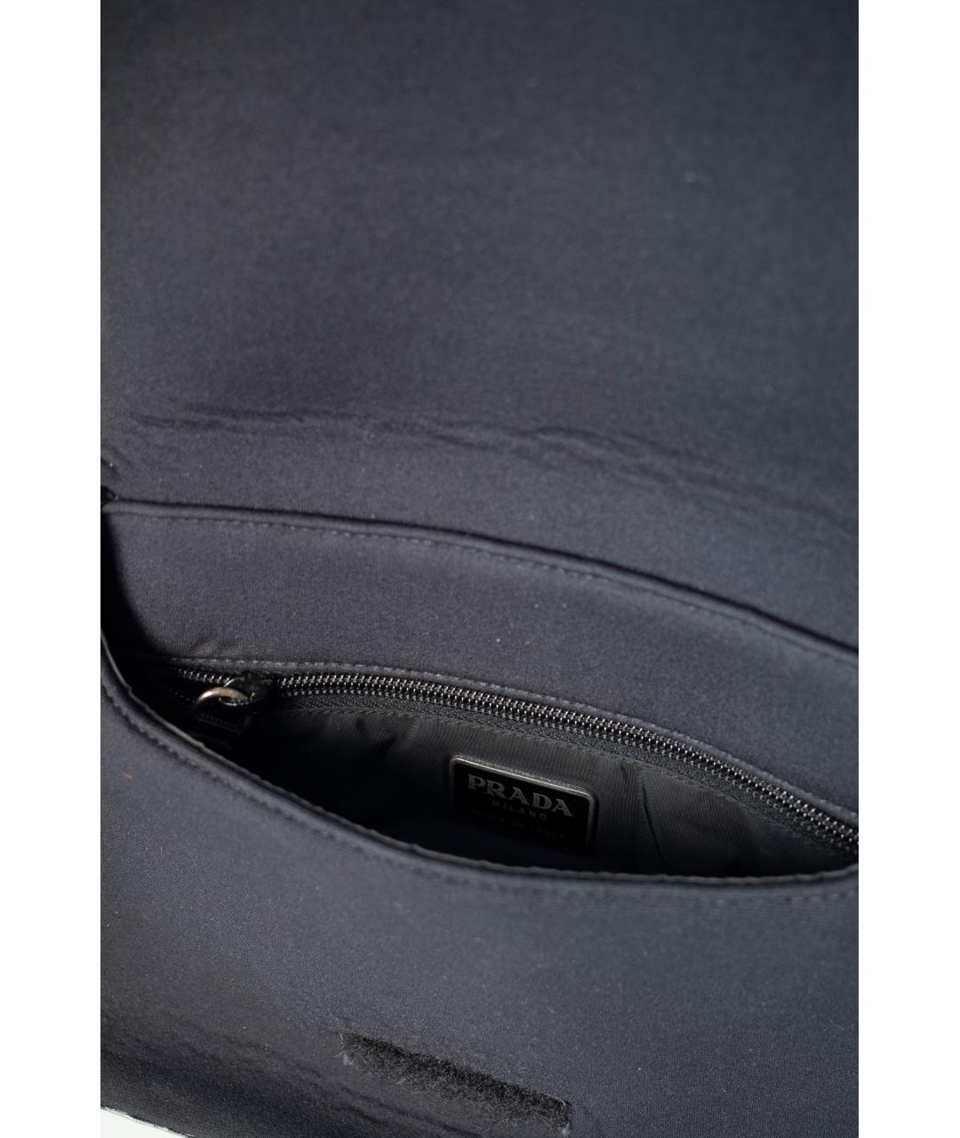 PRADA Черная синтетическая сумка через плечо, фото 8