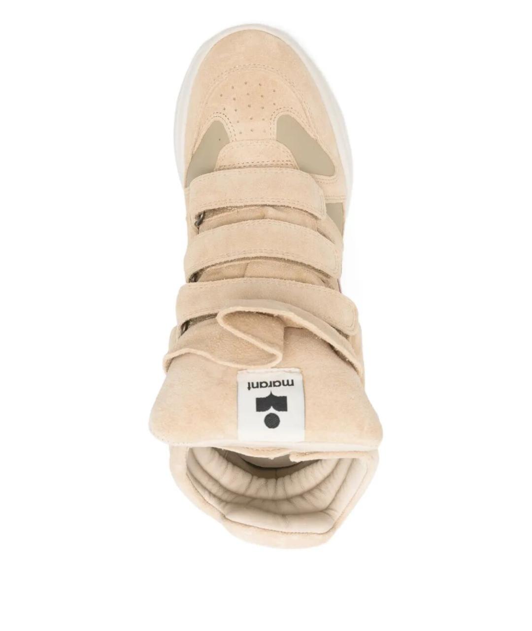 ISABEL MARANT Бежевые замшевые кроссовки, фото 4