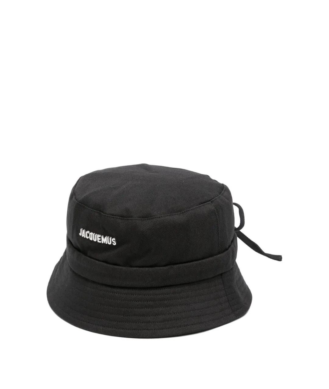 JACQUEMUS Черная хлопковая шляпа, фото 1