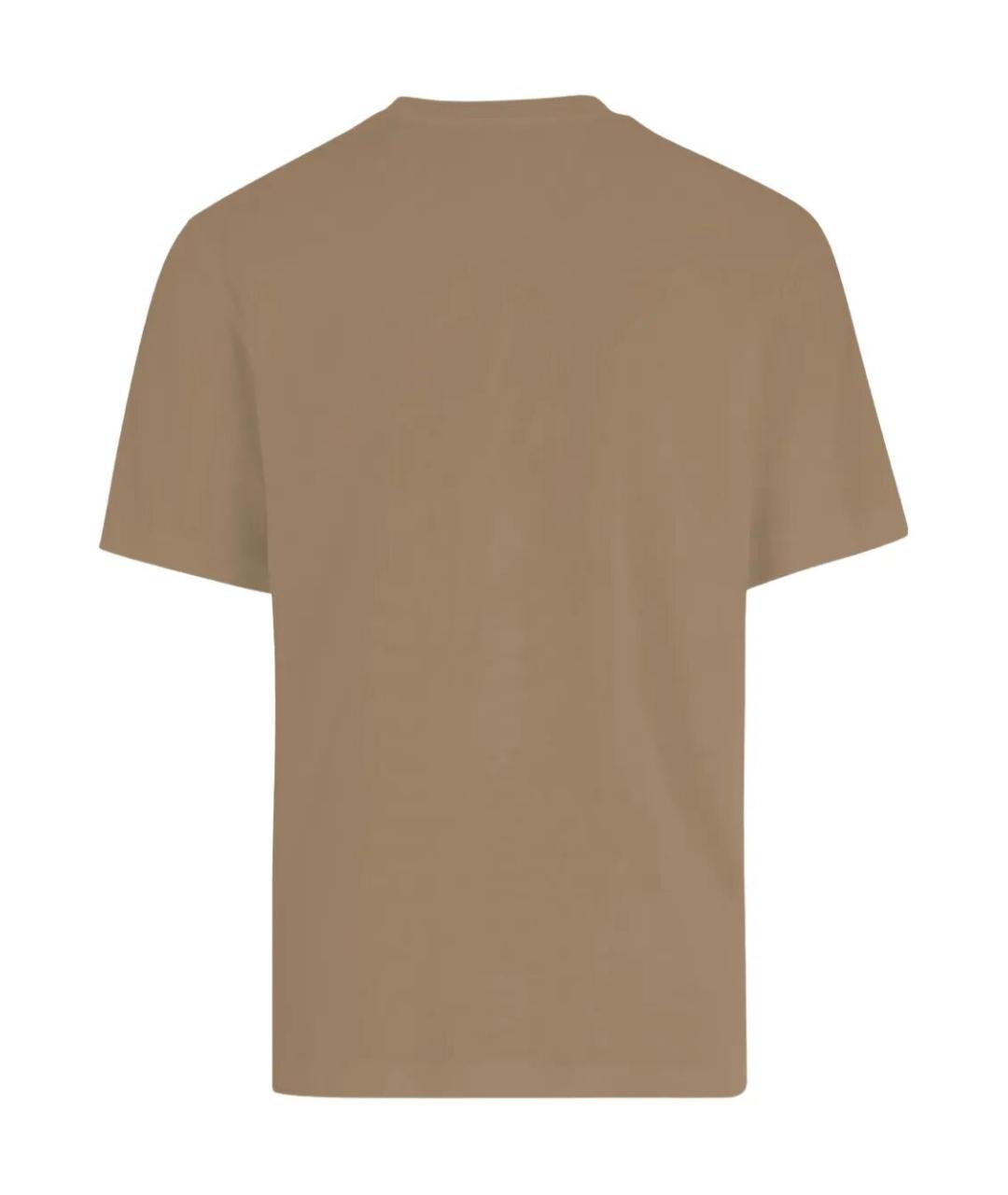 JACQUEMUS Бежевая хлопковая футболка, фото 2