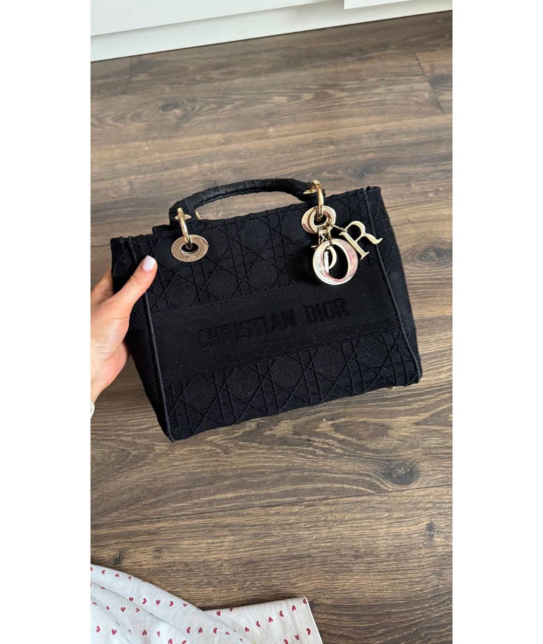 CHRISTIAN DIOR Черная сумка с короткими ручками, фото 3