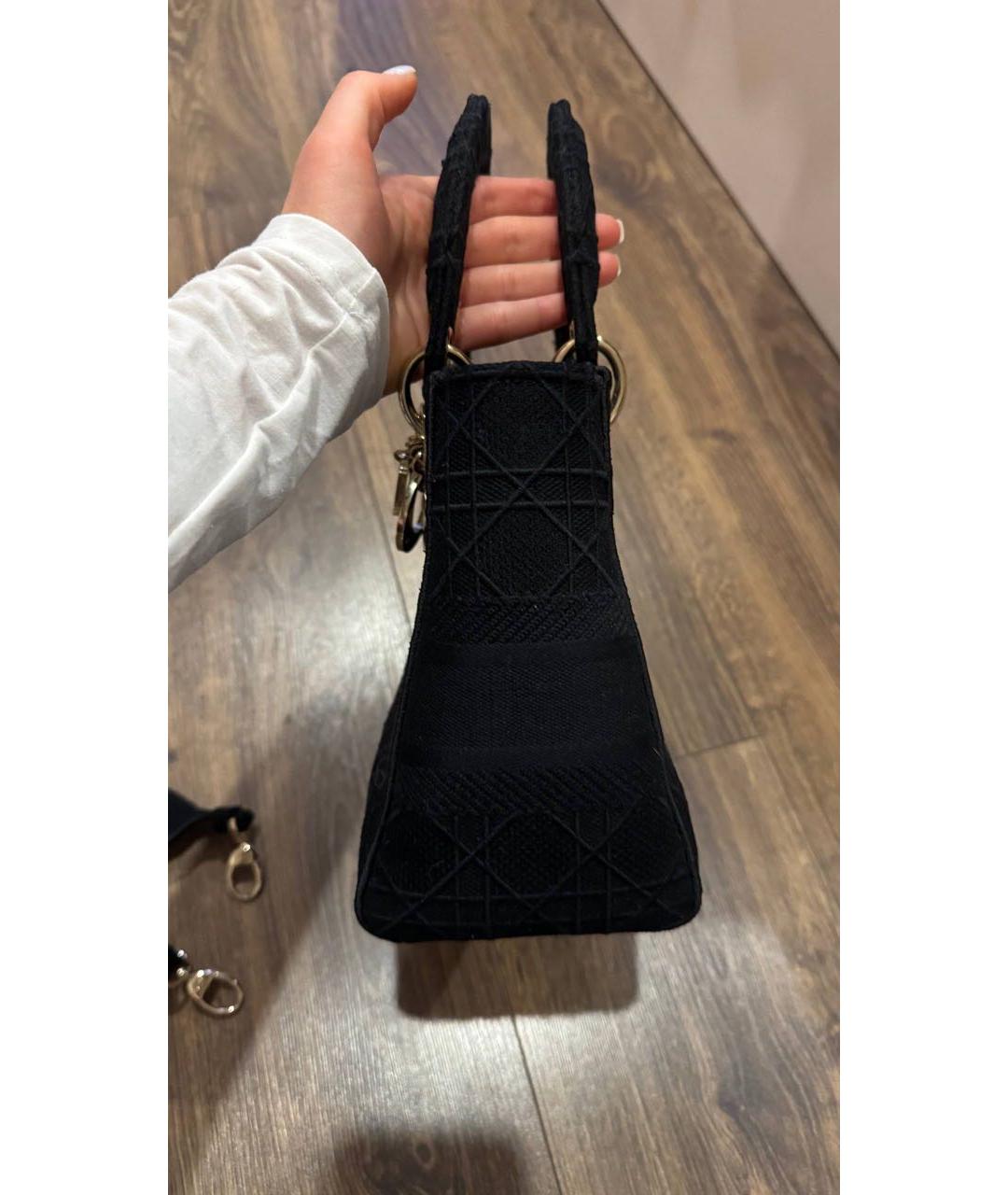 CHRISTIAN DIOR Черная сумка с короткими ручками, фото 6
