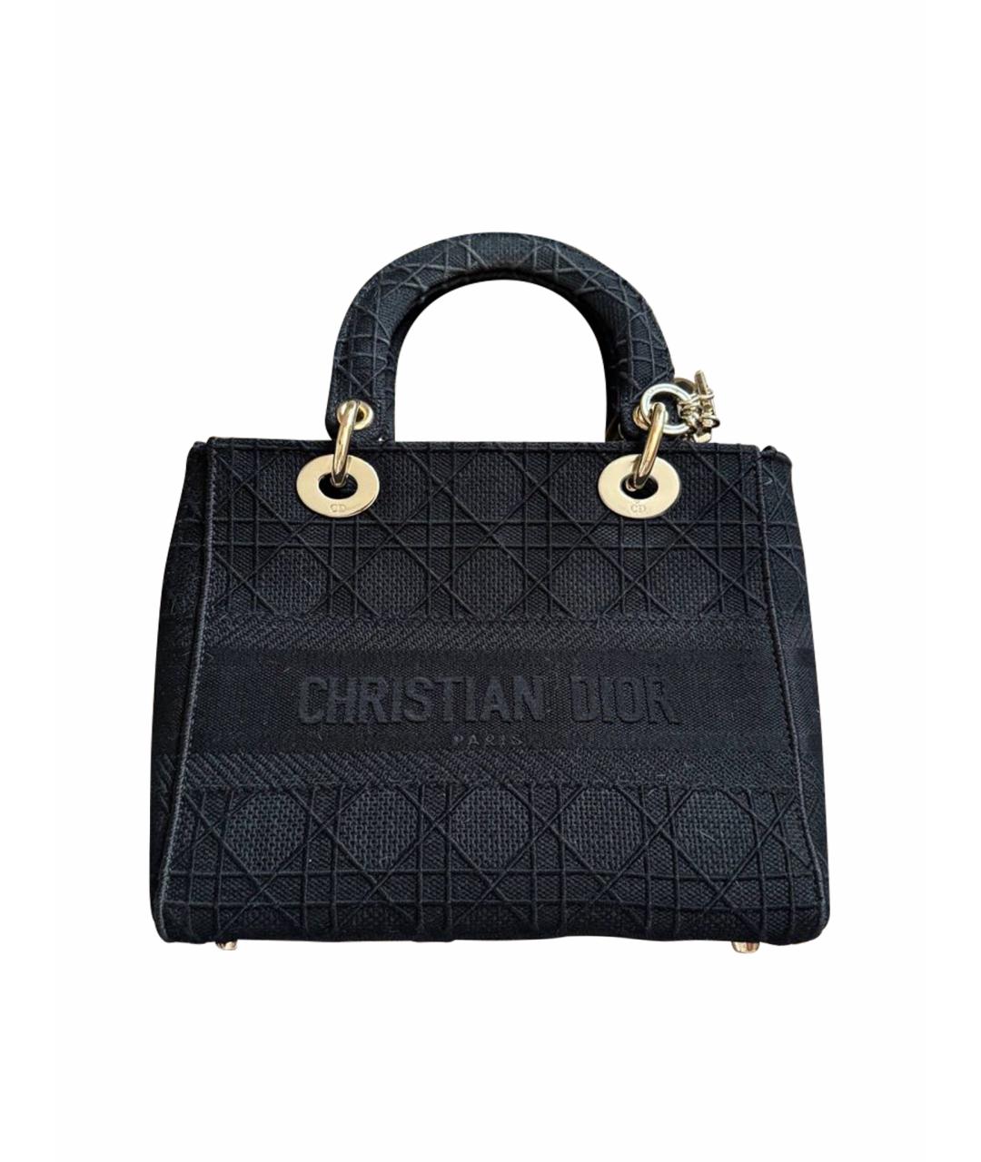 CHRISTIAN DIOR Черная сумка с короткими ручками, фото 1