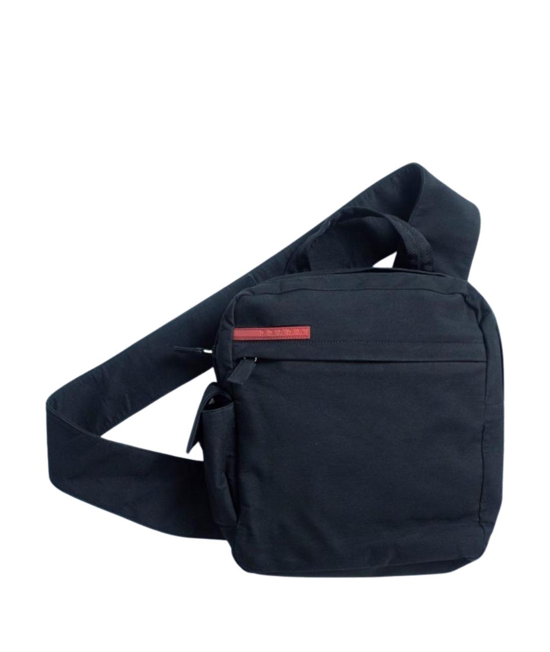 PRADA Черная синтетическая сумка на плечо, фото 1