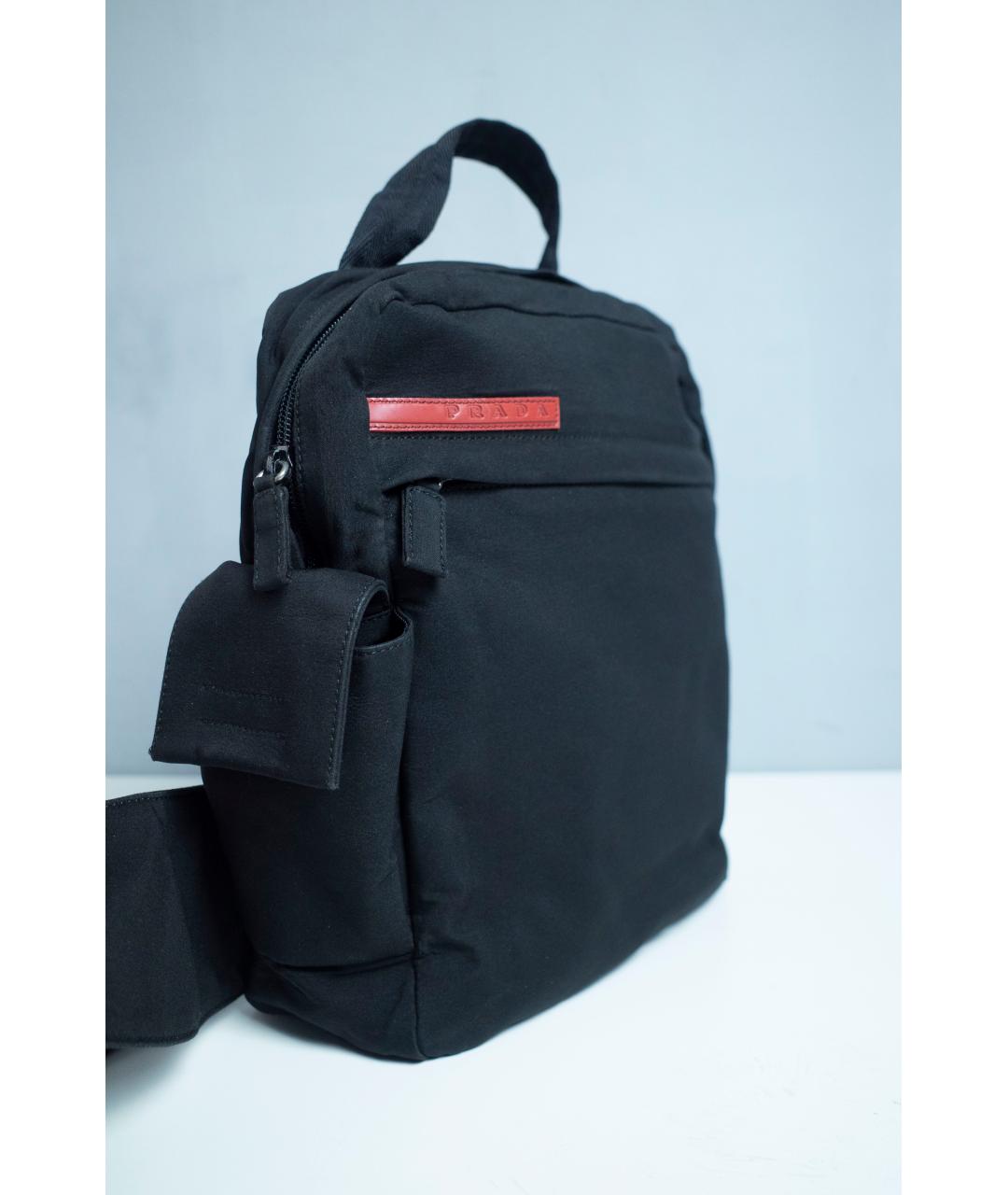 PRADA Черная синтетическая сумка на плечо, фото 4