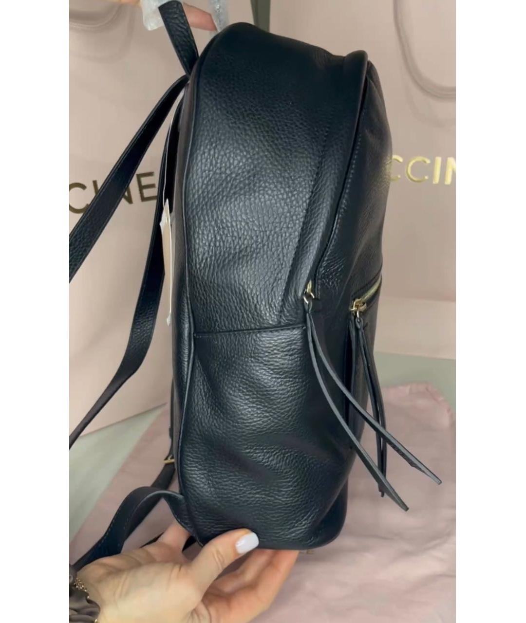 COCCINELLE Черный кожаный рюкзак, фото 2