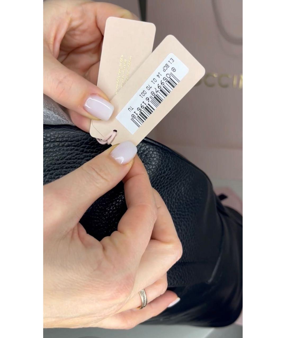 COCCINELLE Черный кожаный рюкзак, фото 6