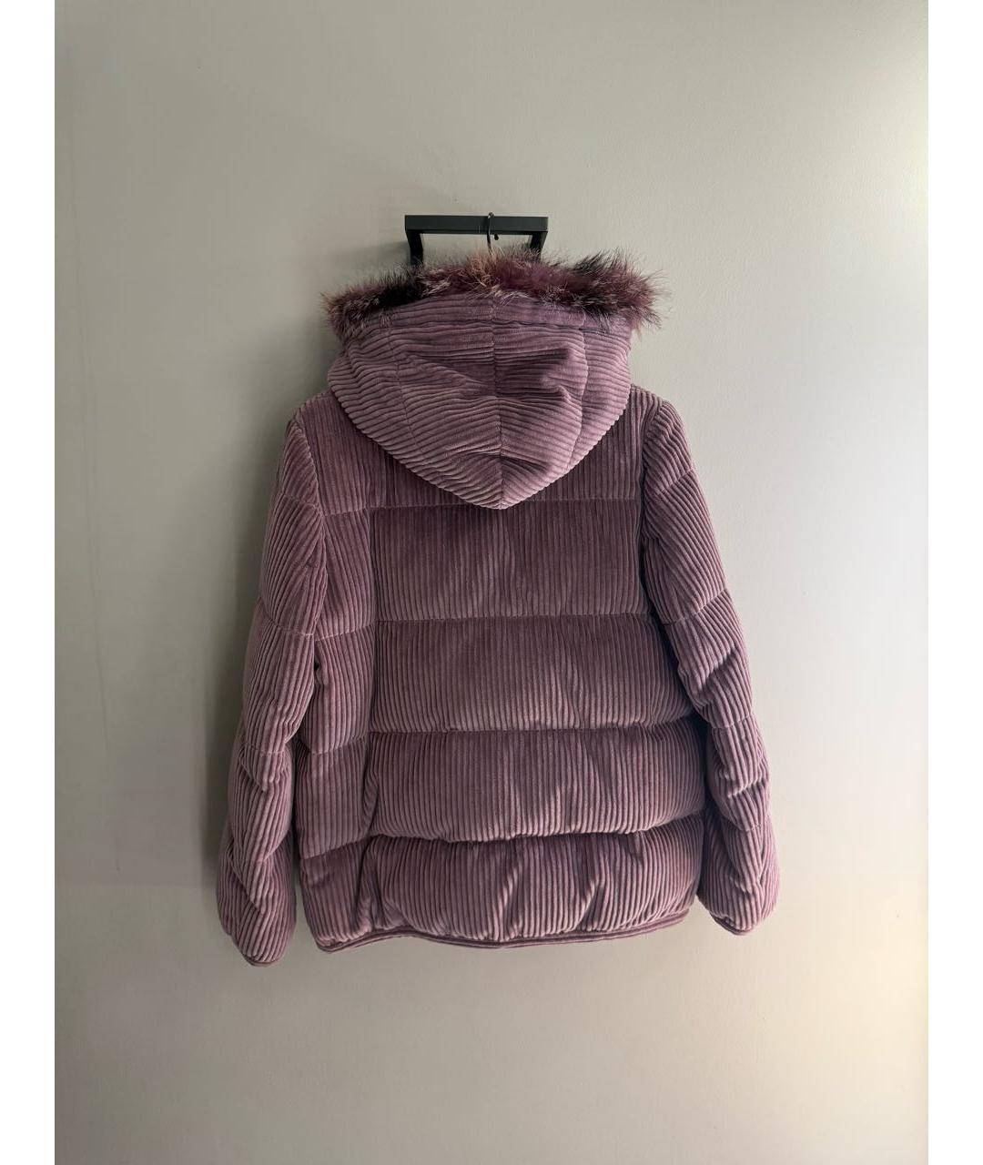 BRUNELLO CUCINELLI Розовый хлопковый пуховик, фото 4