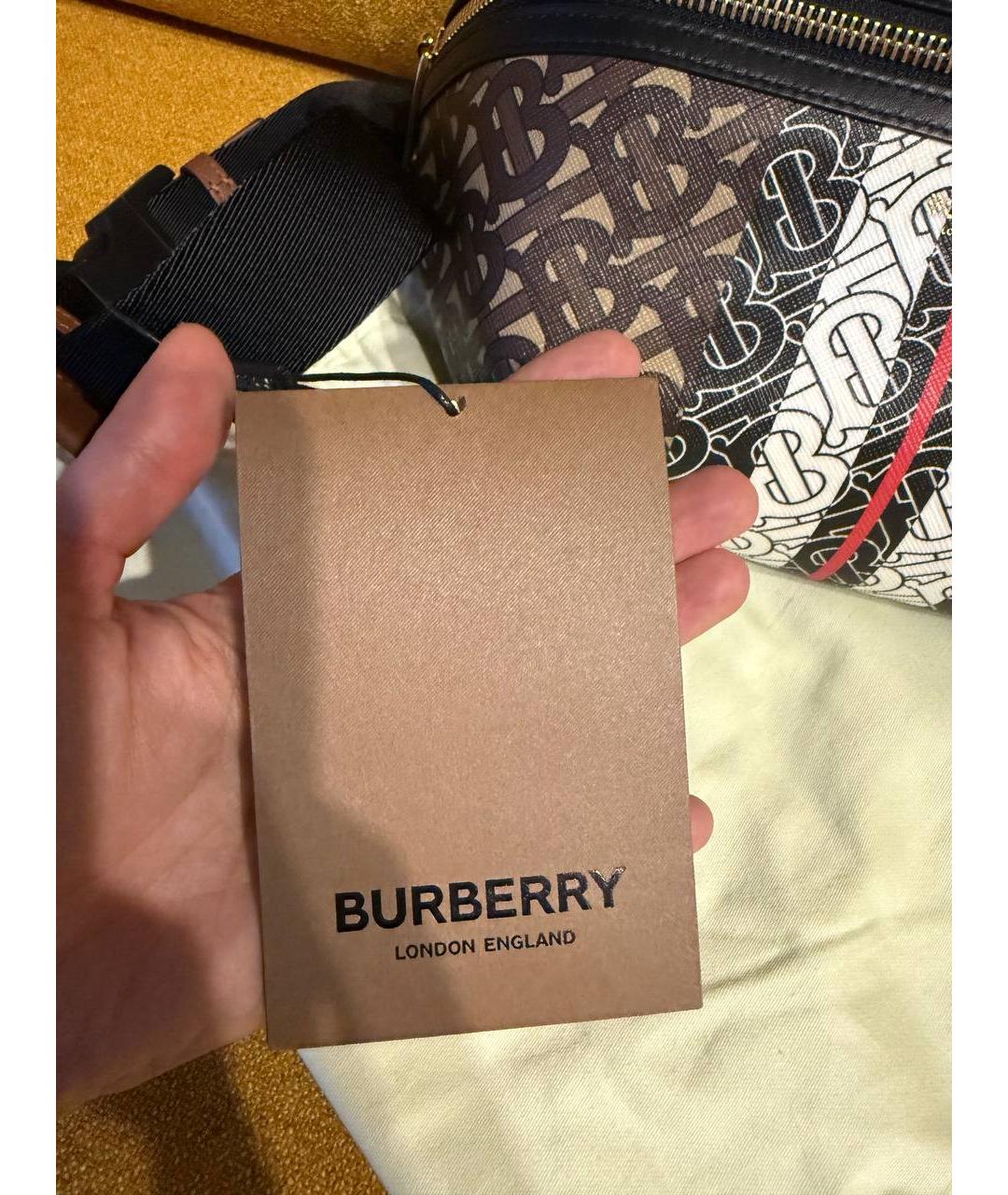 BURBERRY Коричневая поясная сумка, фото 5