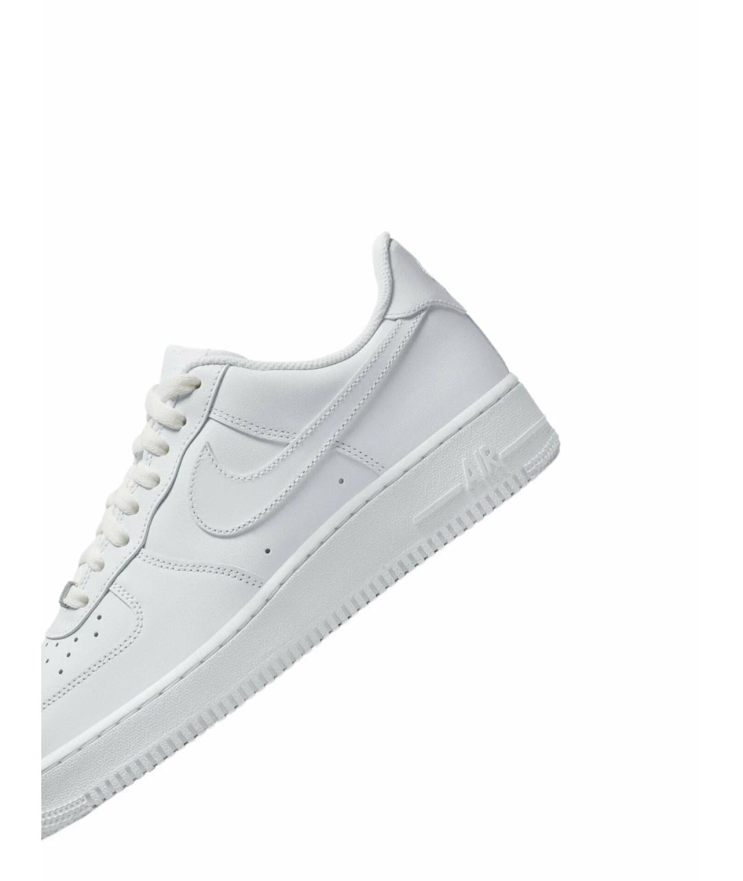 NIKE Белые кожаные низкие кроссовки / кеды, фото 7