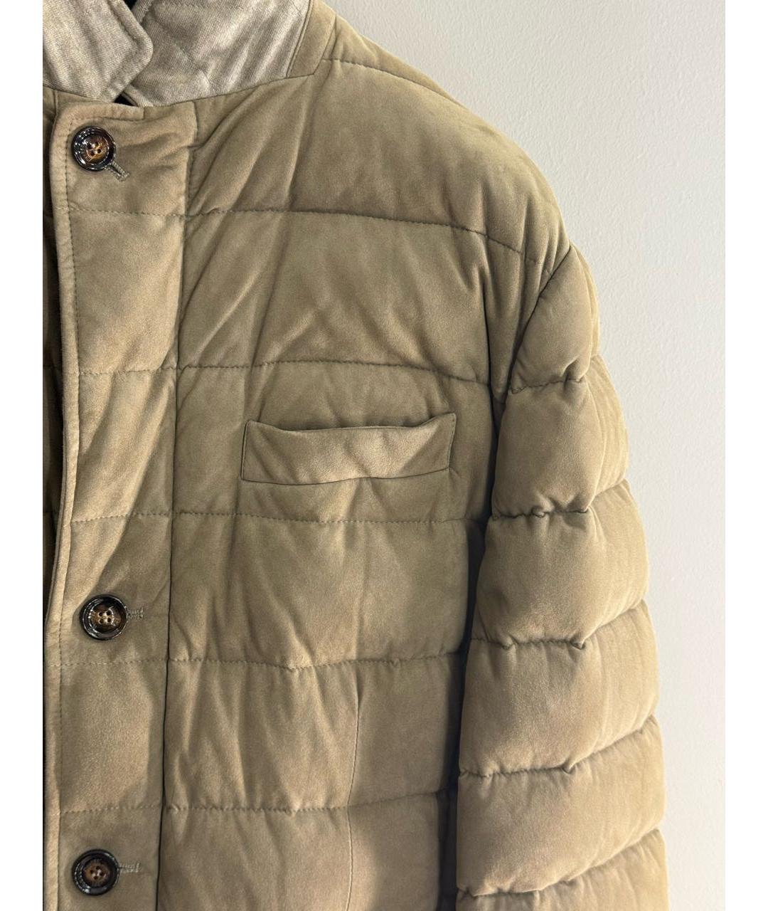 MOORER Красный кожаный пуховик, фото 4