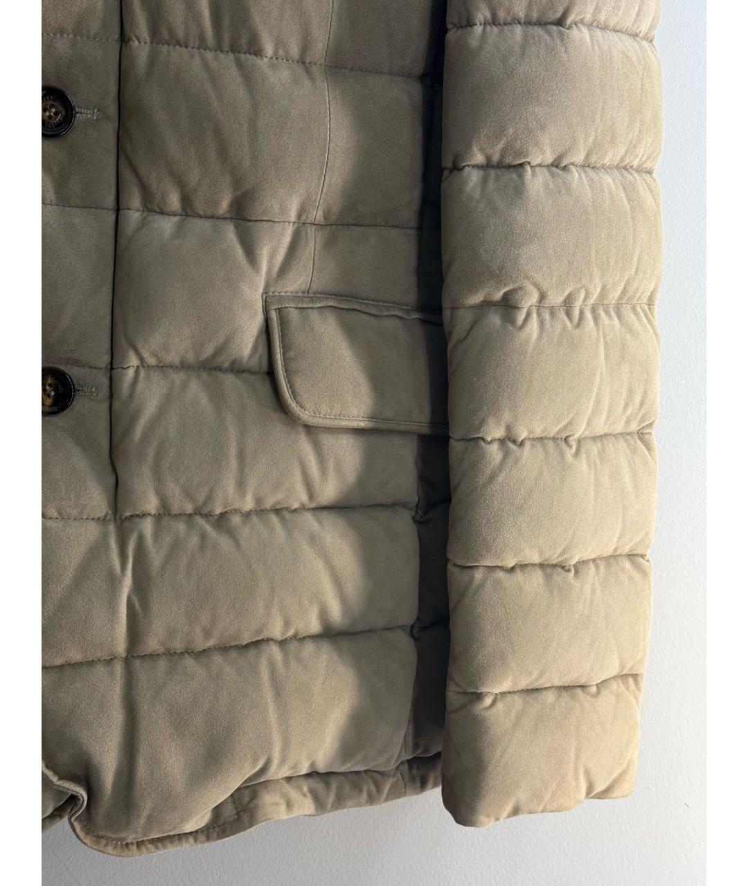 MOORER Красный кожаный пуховик, фото 2