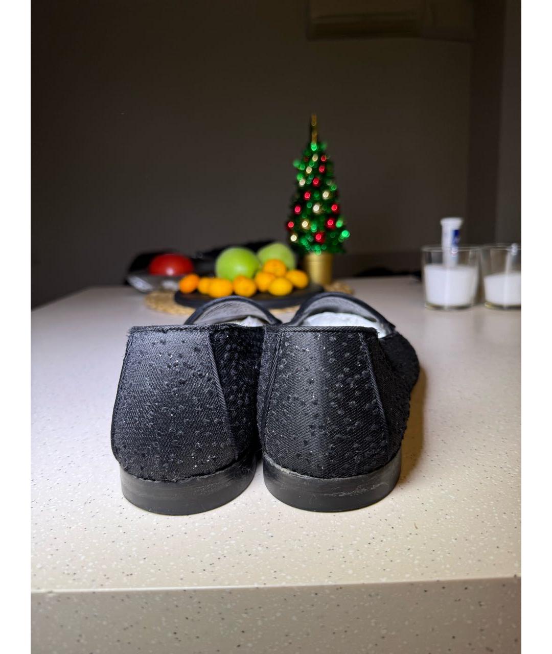 DSQUARED2 Черные текстильные лоферы, фото 4