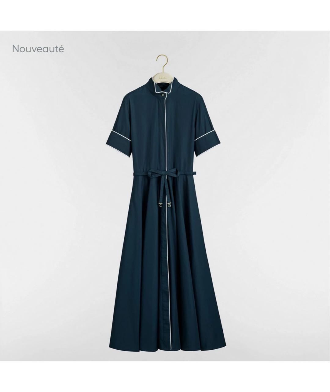 CHRISTIAN DIOR Темно-синее платье, фото 4