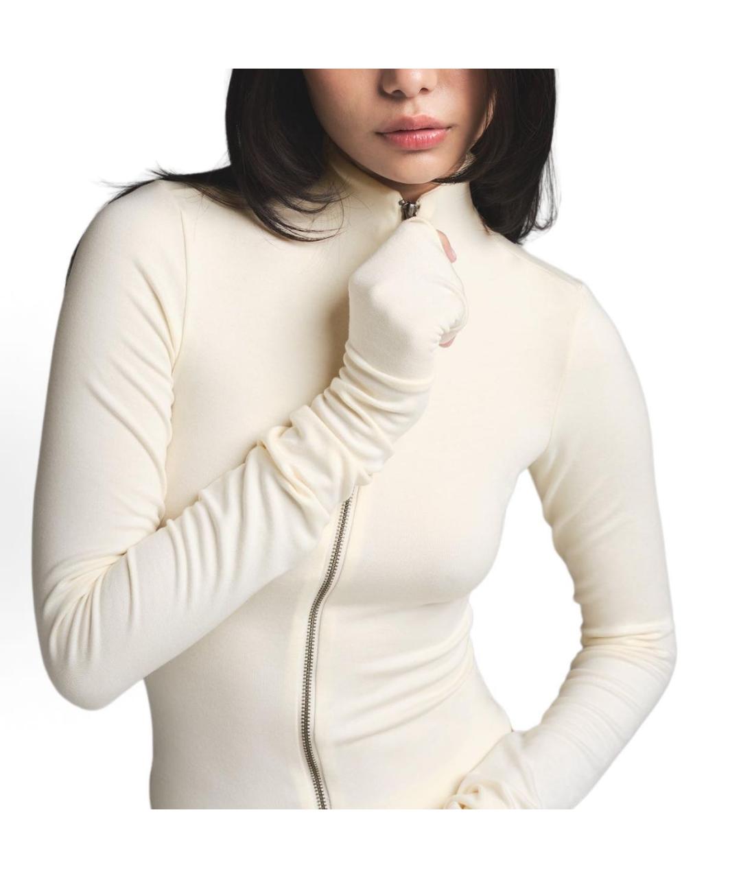 SKIMS Бежевый хлопковый кардиган, фото 5