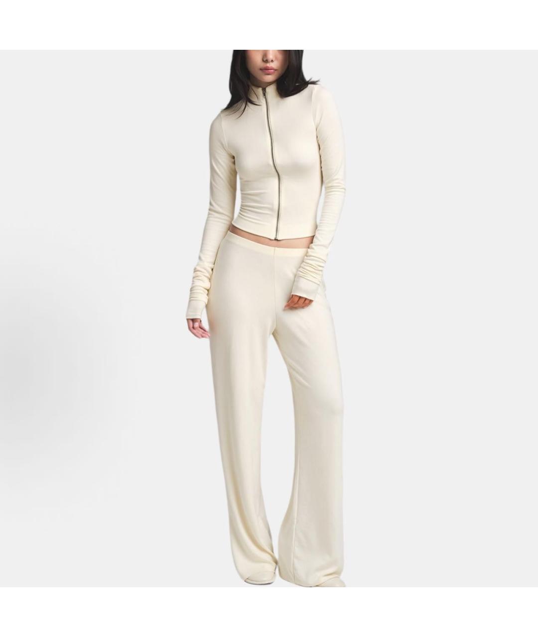 SKIMS Бежевый хлопковый кардиган, фото 3