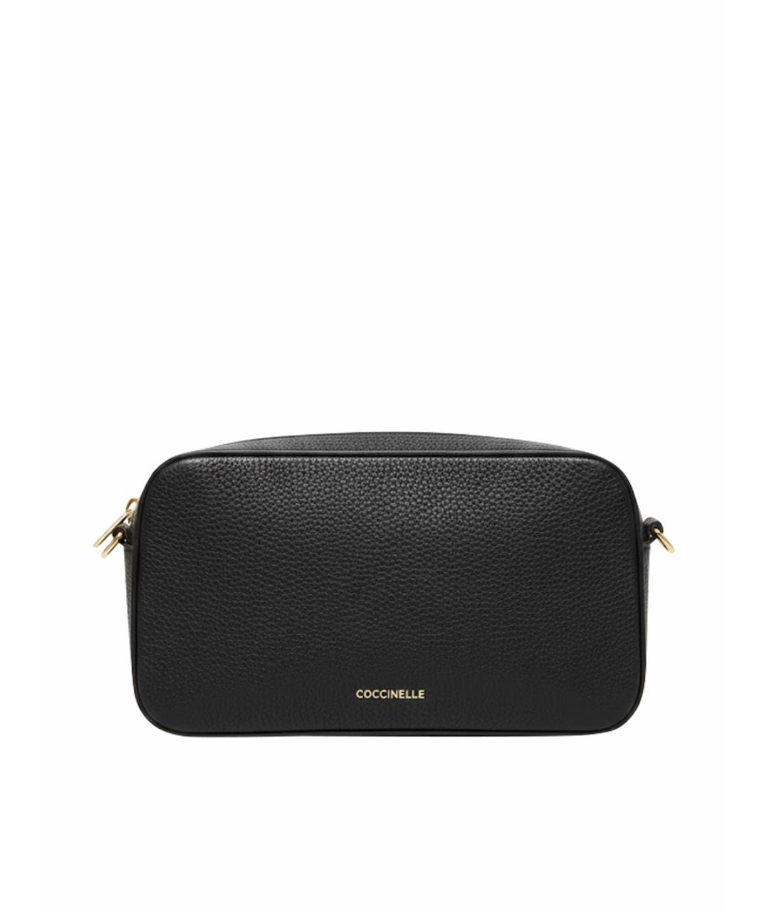 COCCINELLE Черная кожаная сумка через плечо, фото 1