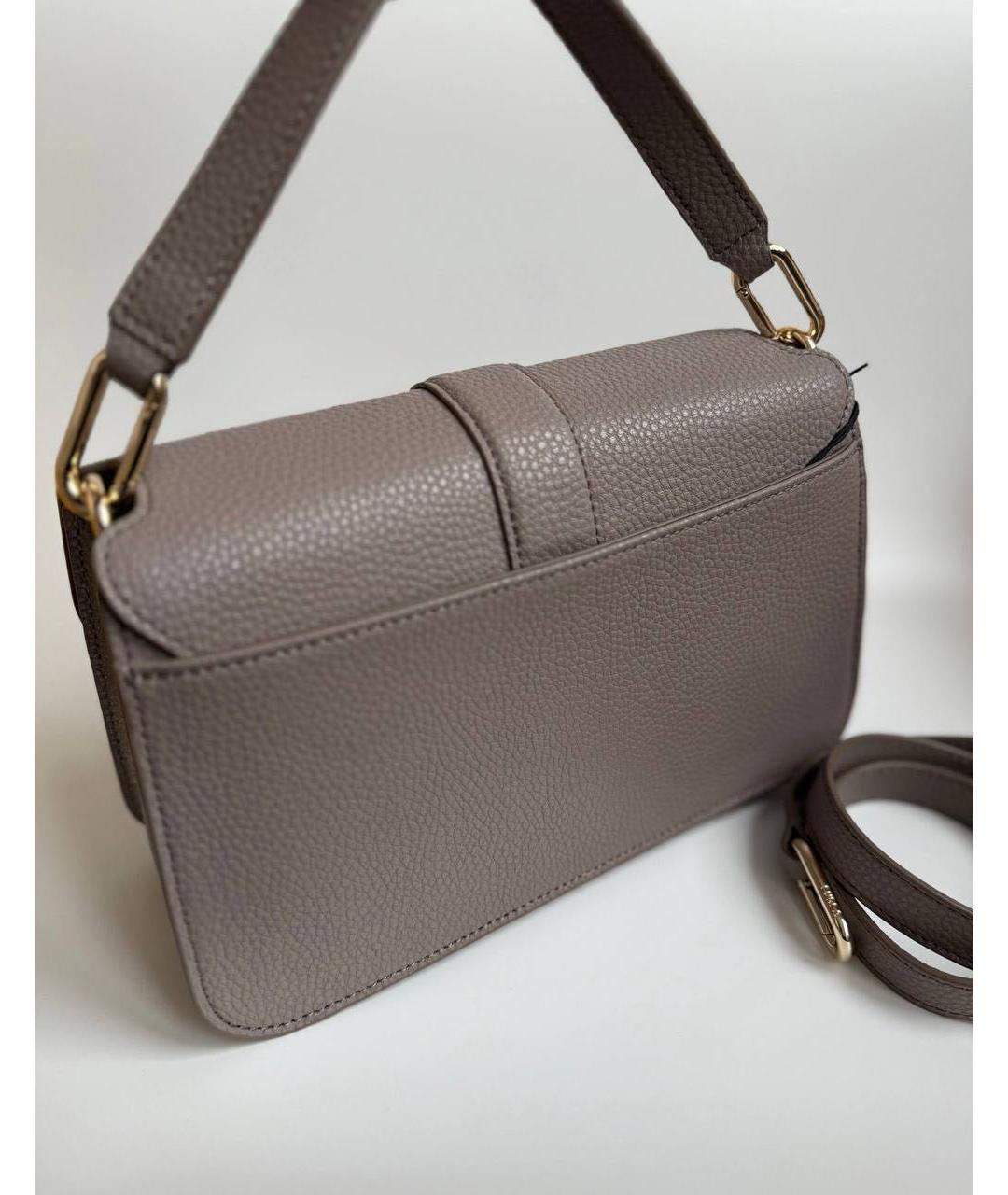 FURLA Бежевая кожаная сумка через плечо, фото 3