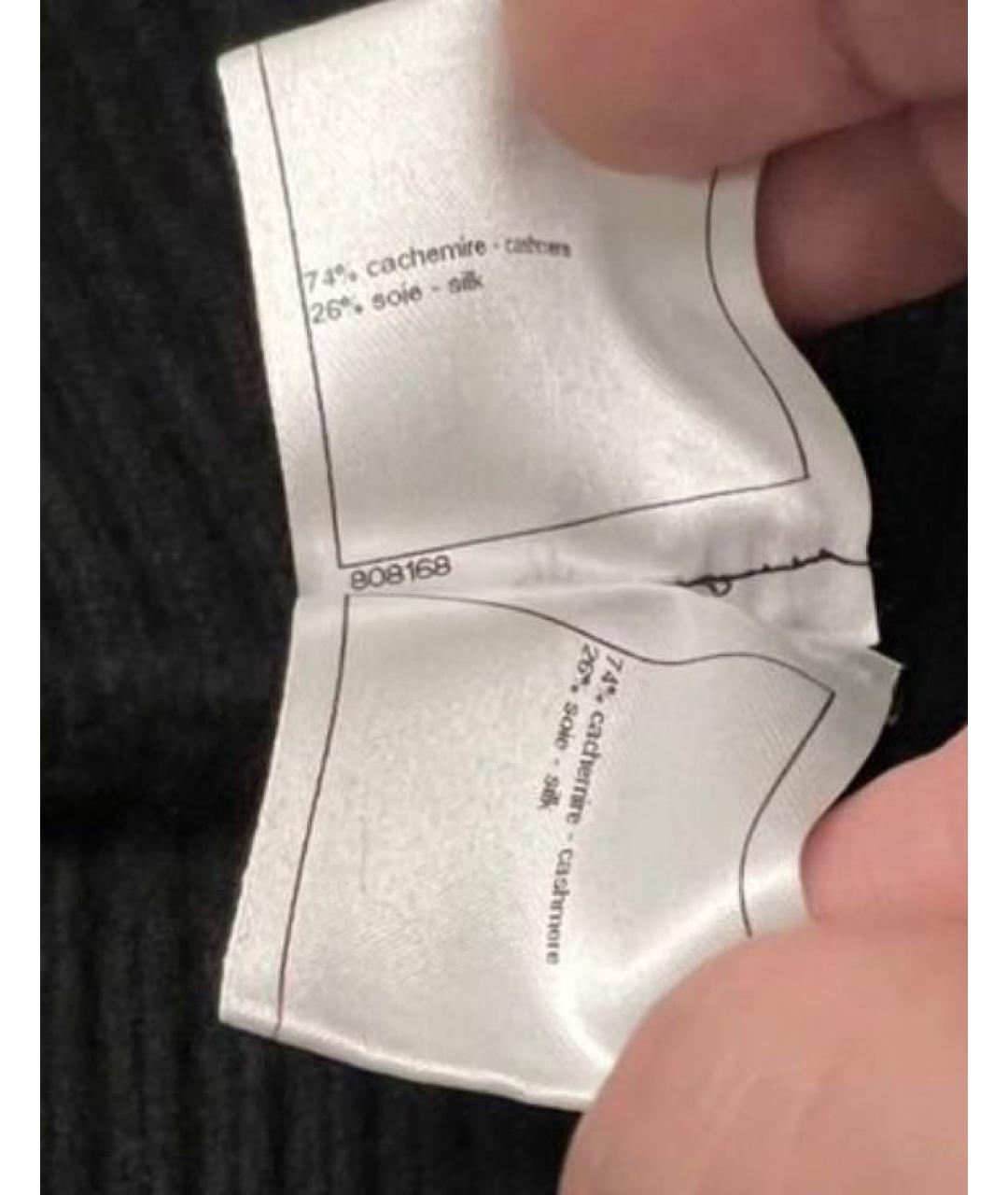 CHANEL Черная кашемировая водолазка, фото 5