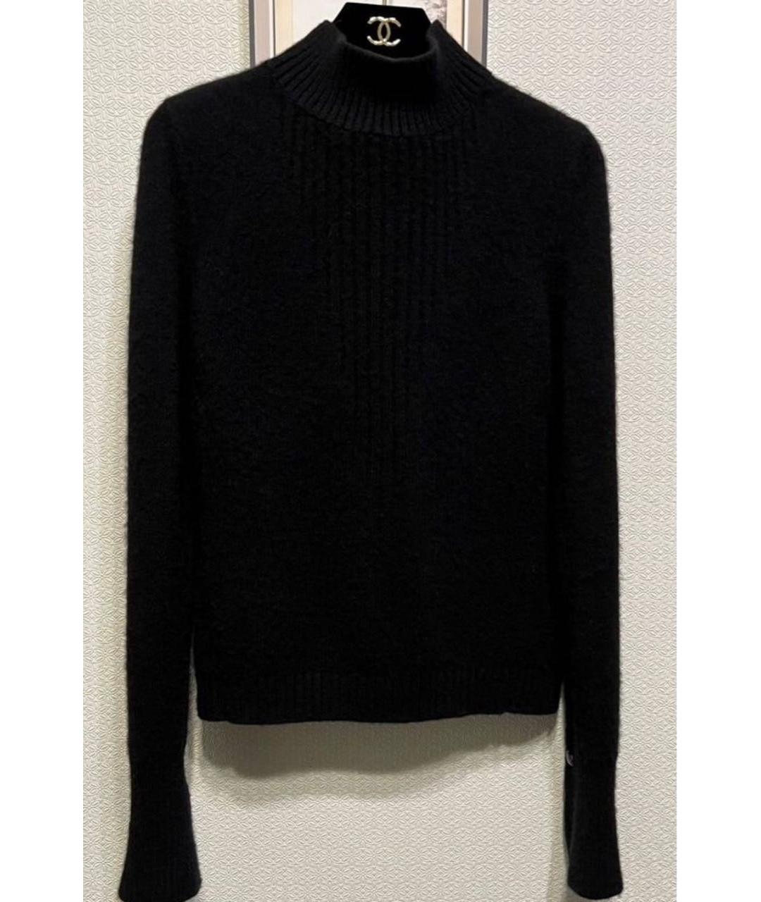 CHANEL Черная кашемировая водолазка, фото 7
