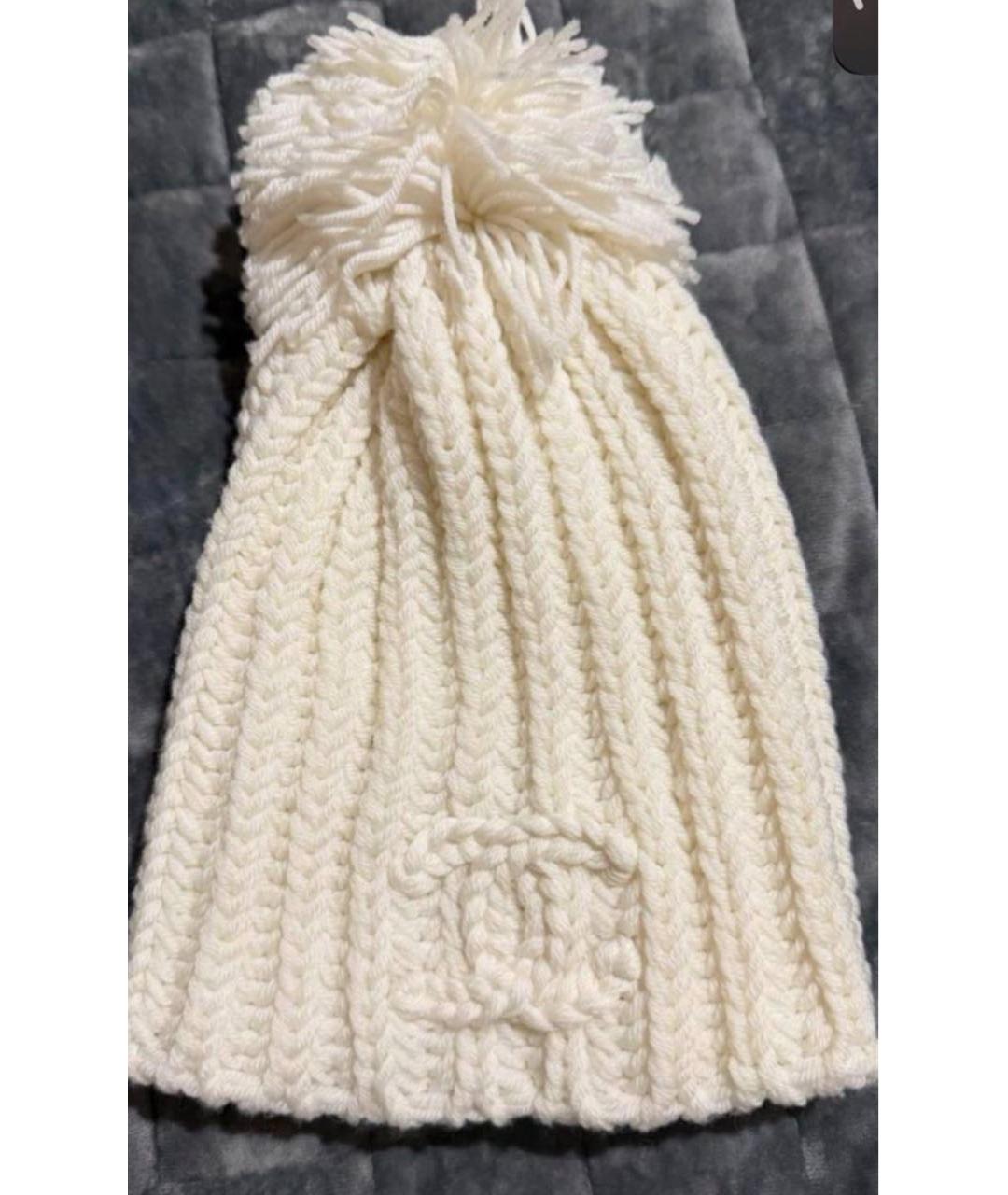 CHANEL Белая шапка, фото 2