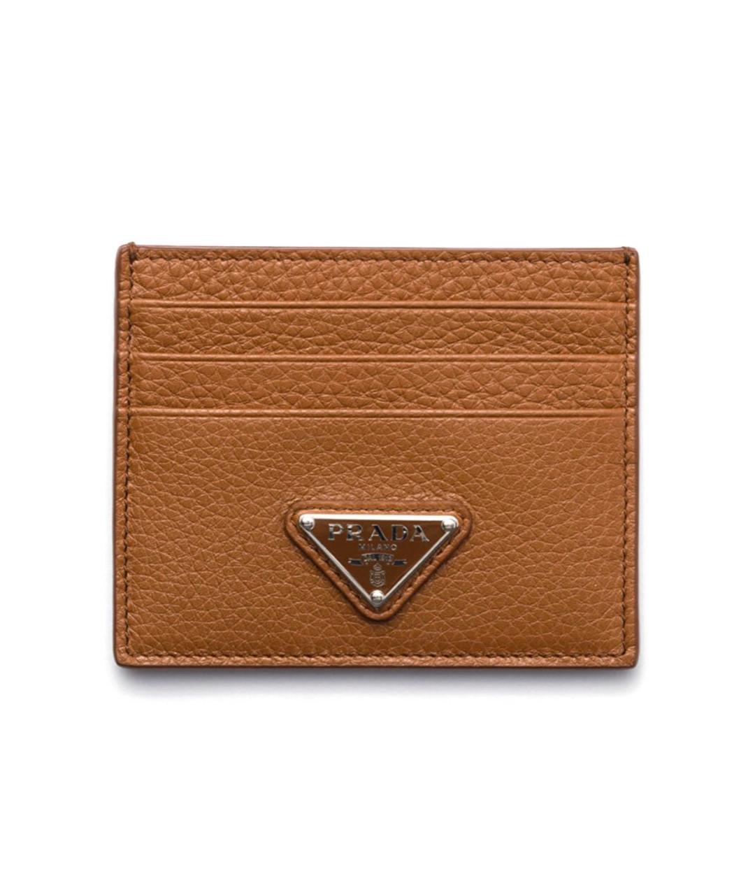 PRADA Коричневый кожаный кошелек, фото 5